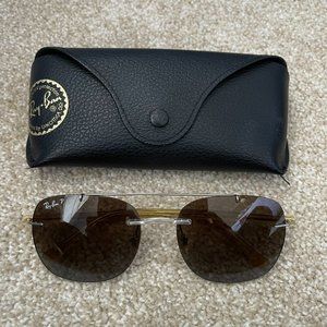 Genuine Ray-Ban Unisex Aviator LightRay Gold/Brown Polarized Lens RB4280 6287/83